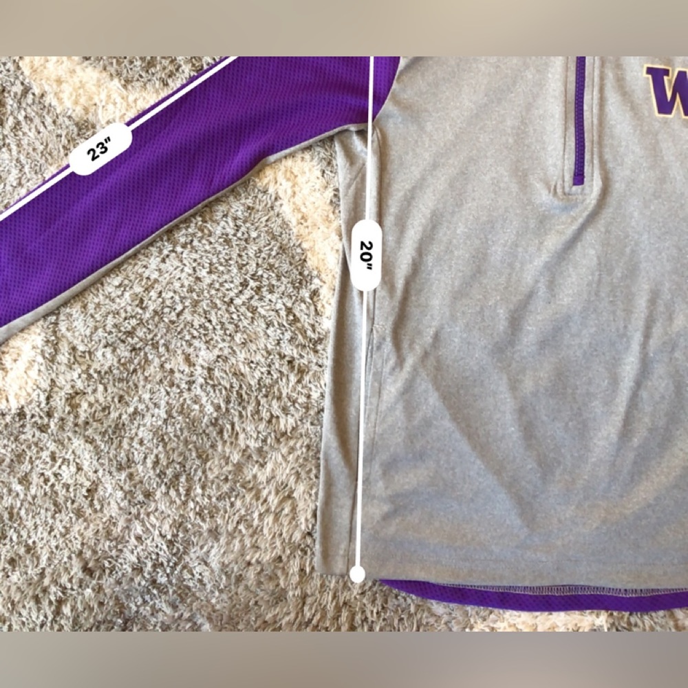 NWT University of Washington Huskies 1/4 zip Size Youth Medium